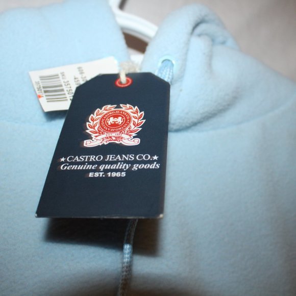 SALE Castro Jeans Powder Blue Hoodie XL - Picture 4 of 5